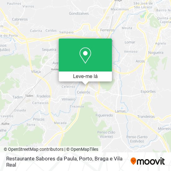 Restaurante Sabores da Paula mapa
