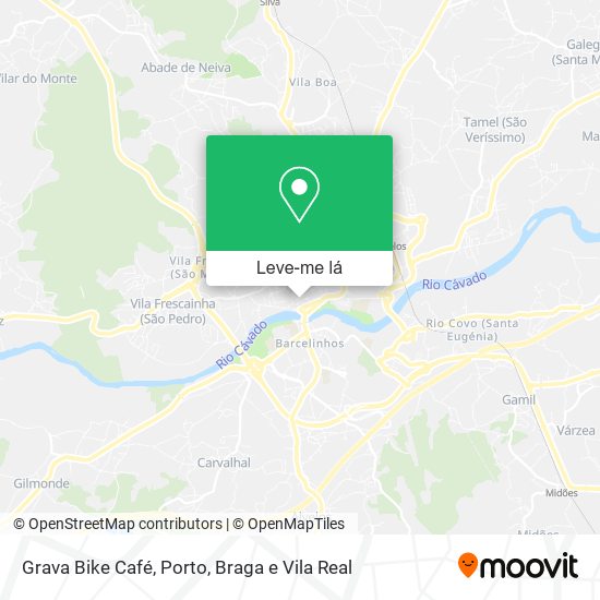 Grava Bike Café mapa