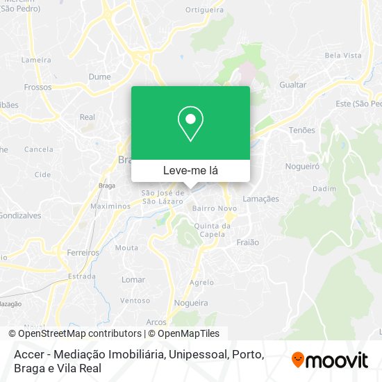 Accer - Mediação Imobiliária, Unipessoal mapa