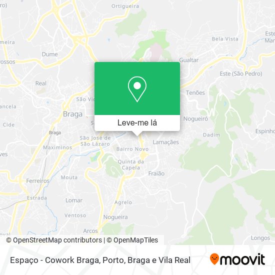 Espaço - Cowork Braga mapa