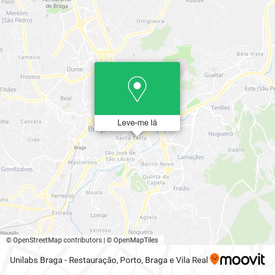 Unilabs Braga - Restauração mapa
