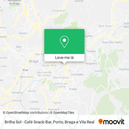Brilha Sol - Café Snack-Bar mapa