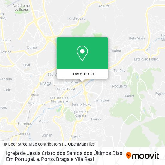 Igreja de Jesus Cristo dos Santos dos Últimos Dias Em Portugal, a mapa