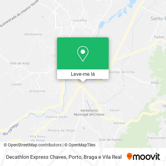 Decathlon Express Chaves mapa