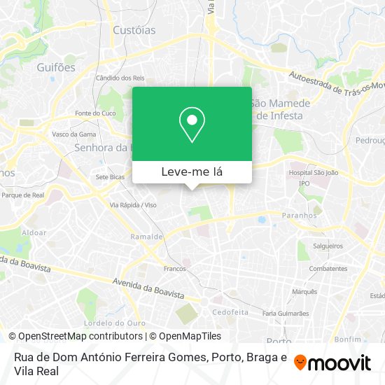 Rua de Dom António Ferreira Gomes mapa