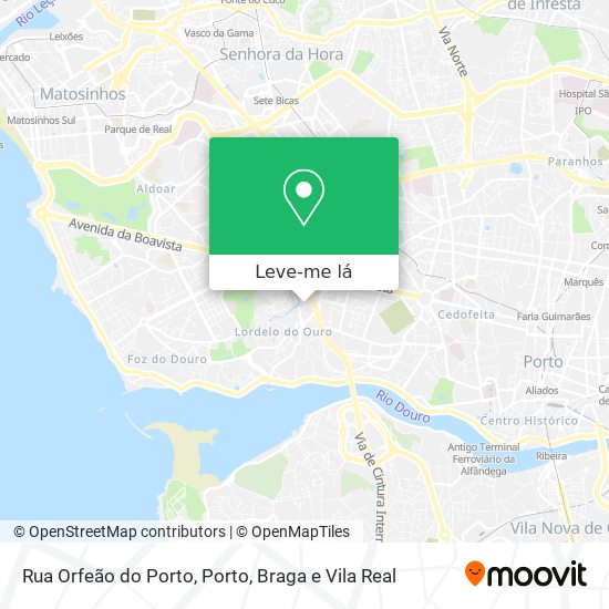 Rua Orfeão do Porto mapa