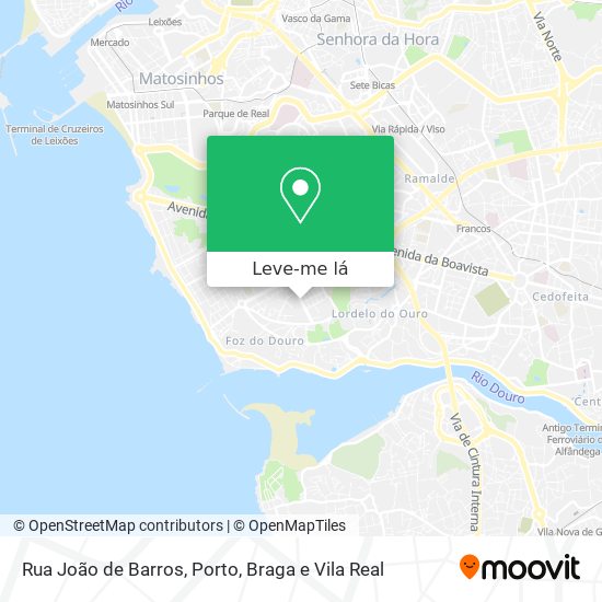 Rua João de Barros mapa