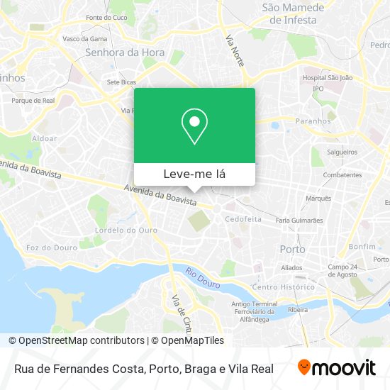 Rua de Fernandes Costa mapa
