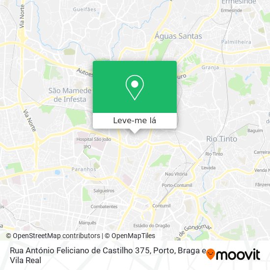 Rua António Feliciano de Castilho 375 mapa