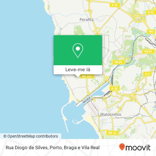 Rua Diogo de Silves mapa