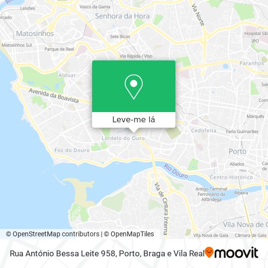 Rua António Bessa Leite 958 mapa