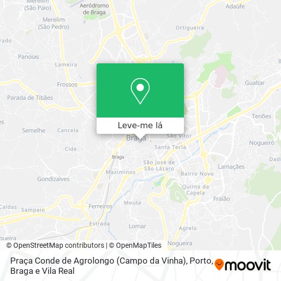 Praça Conde de Agrolongo (Campo da Vinha) mapa