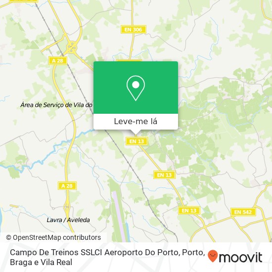 Campo De Treinos SSLCI Aeroporto Do Porto mapa