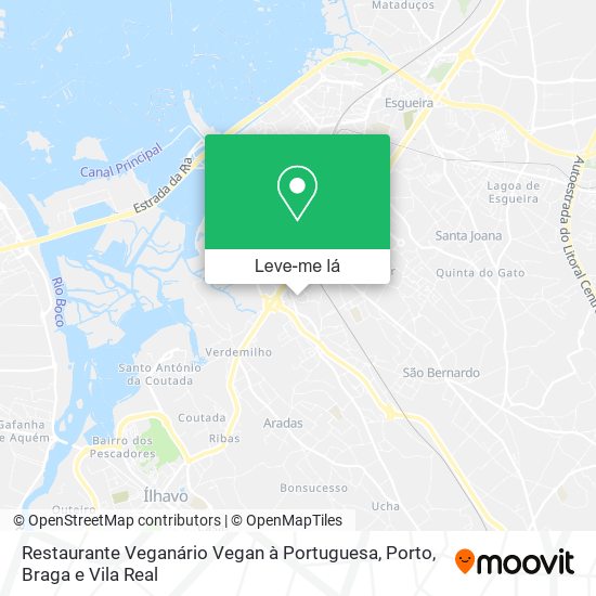 Restaurante Veganário Vegan à Portuguesa mapa