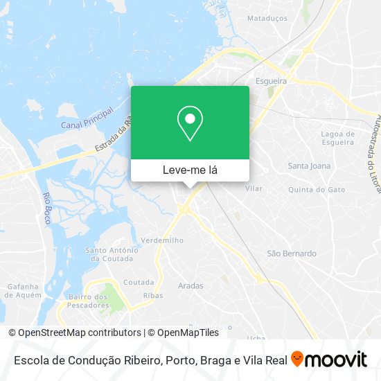 Escola de Condução Ribeiro mapa