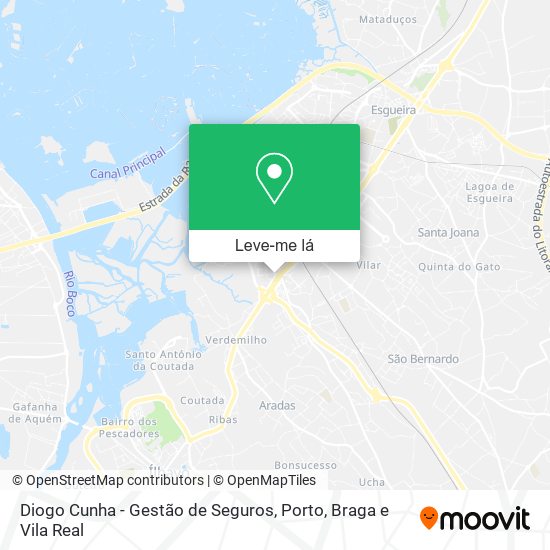 Diogo Cunha - Gestão de Seguros mapa