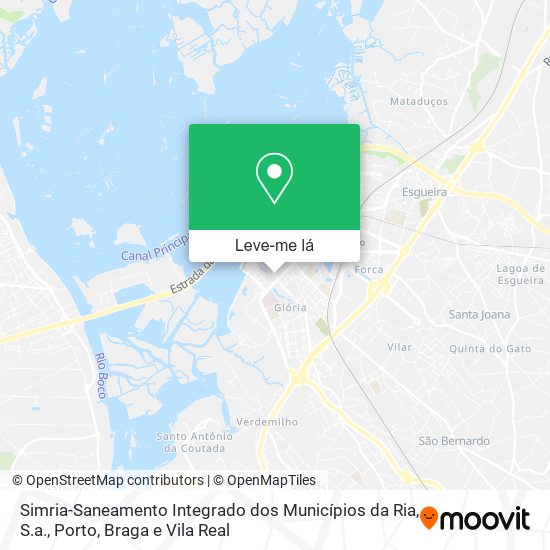 Simria-Saneamento Integrado dos Municípios da Ria, S.a. mapa