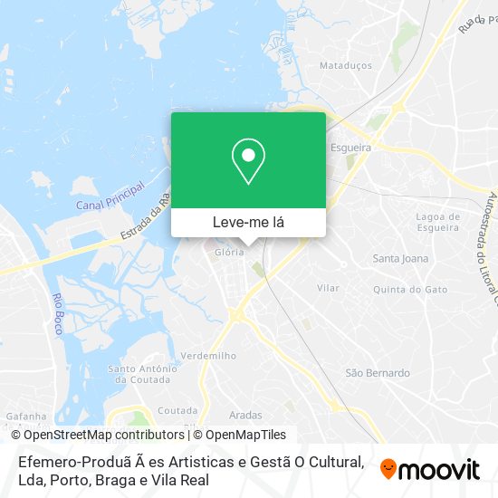 Efemero-Produã Ã es Artisticas e Gestã O Cultural, Lda mapa