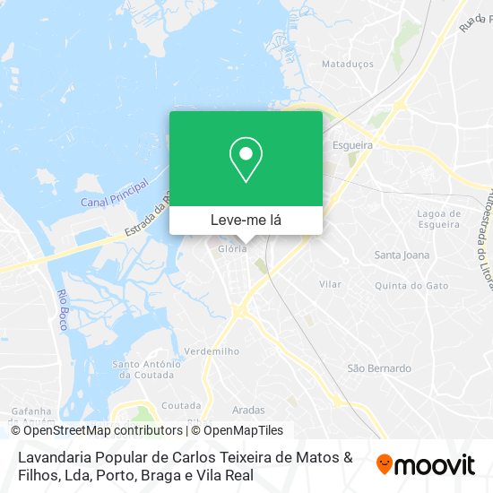 Lavandaria Popular de Carlos Teixeira de Matos & Filhos, Lda mapa