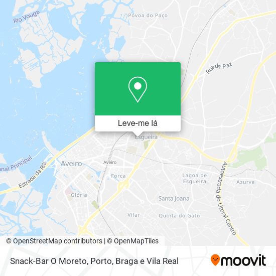 Snack-Bar O Moreto mapa