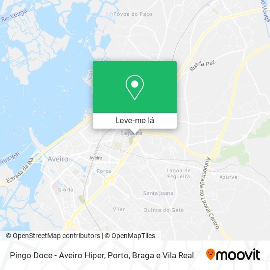Pingo Doce - Aveiro Hiper mapa