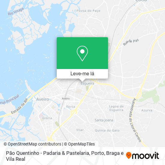 Pão Quentinho - Padaria & Pastelaria mapa