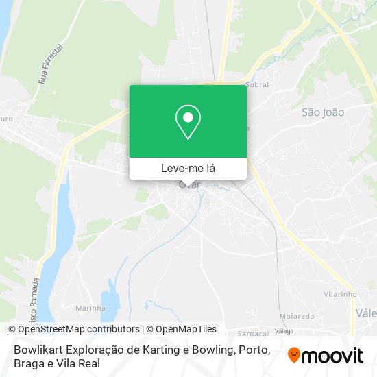 Bowlikart Exploração de Karting e Bowling mapa