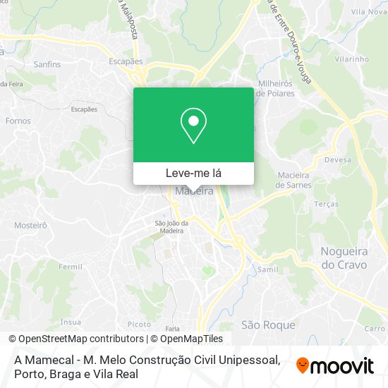 A Mamecal - M. Melo Construção Civil Unipessoal mapa