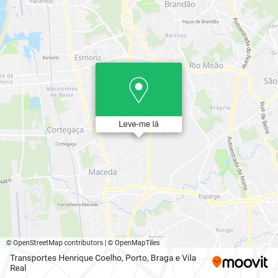 Transportes Henrique Coelho mapa