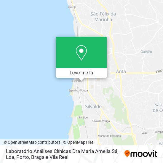 Laboratório Análises Clínicas Dra Maria Amelia Sá, Lda mapa