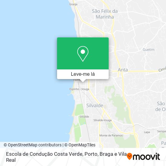 Escola de Condução Costa Verde mapa