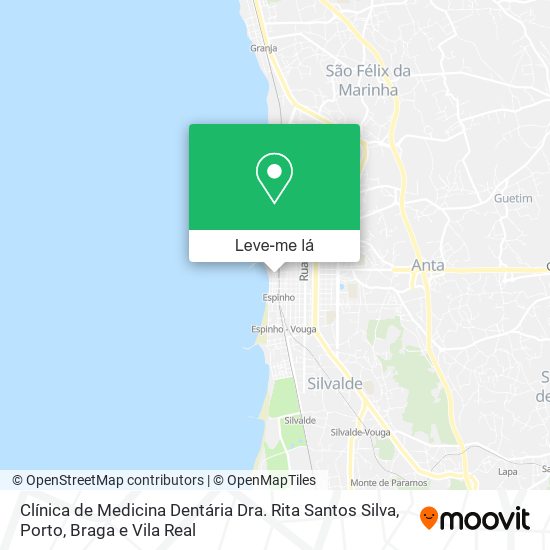 Clínica de Medicina Dentária Dra. Rita Santos Silva mapa