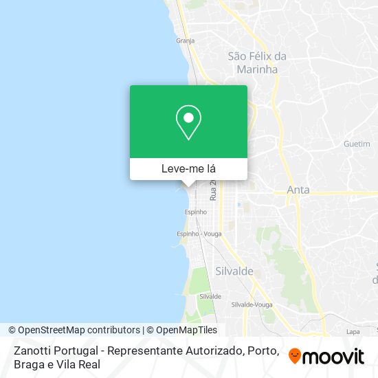 Zanotti Portugal - Representante Autorizado mapa