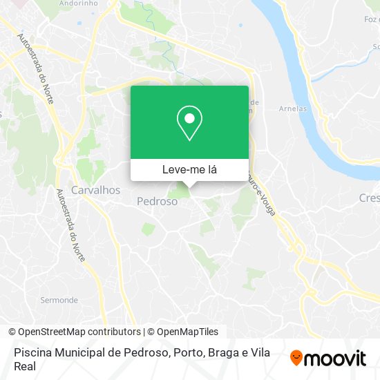 Piscina Municipal de Pedroso mapa