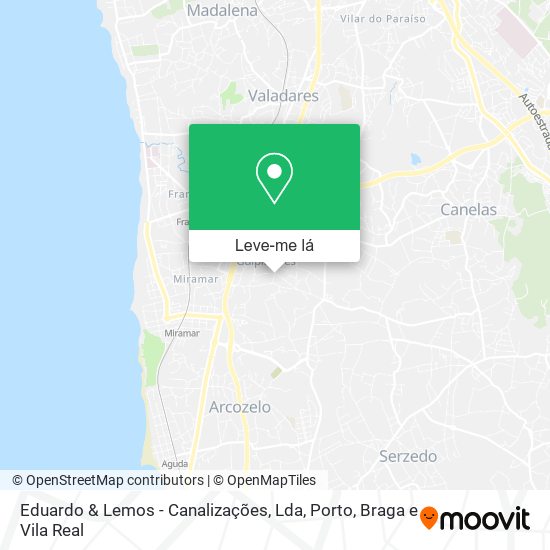 Eduardo & Lemos - Canalizações, Lda mapa