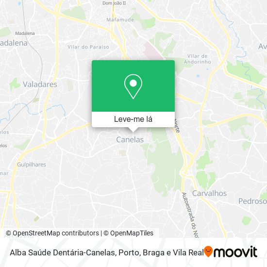 Alba Saúde Dentária-Canelas mapa