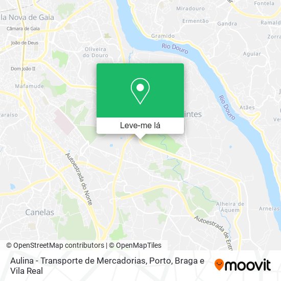 Aulina - Transporte de Mercadorias mapa