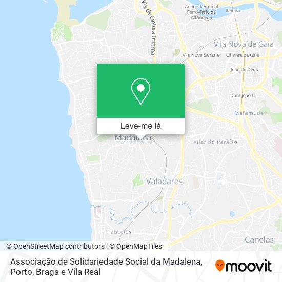 Associação de Solidariedade Social da Madalena mapa