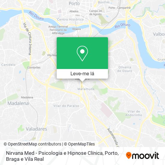 Nirvana Med - Psicologia e Hipnose Clínica mapa