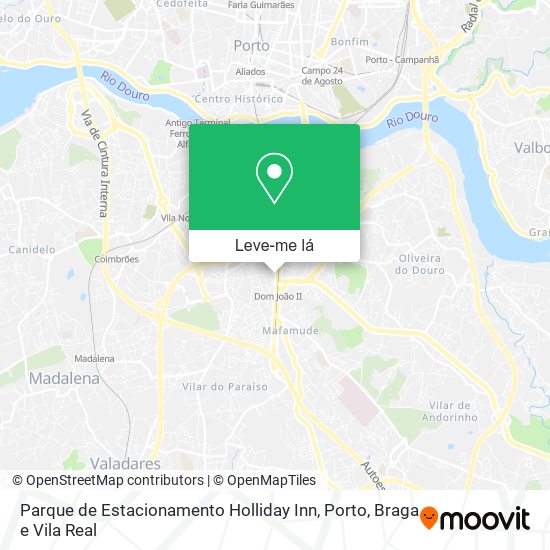 Parque de Estacionamento Holliday Inn mapa