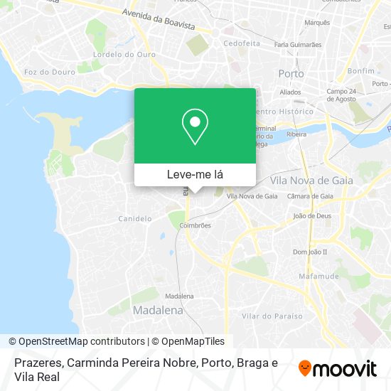 Prazeres, Carminda Pereira Nobre mapa