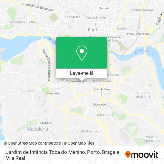 Jardim de Infância Toca do Menino mapa