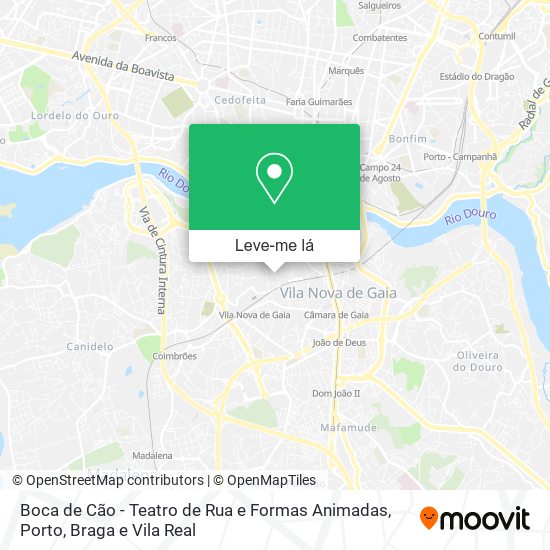 Boca de Cão - Teatro de Rua e Formas Animadas mapa