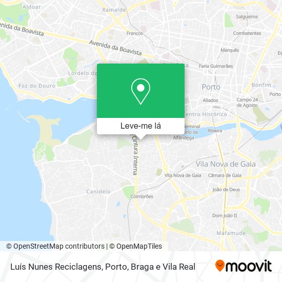 Luís Nunes Reciclagens mapa