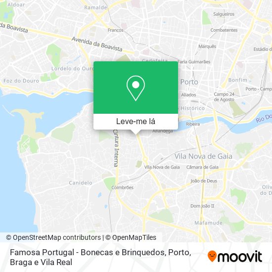 Famosa Portugal - Bonecas e Brinquedos mapa