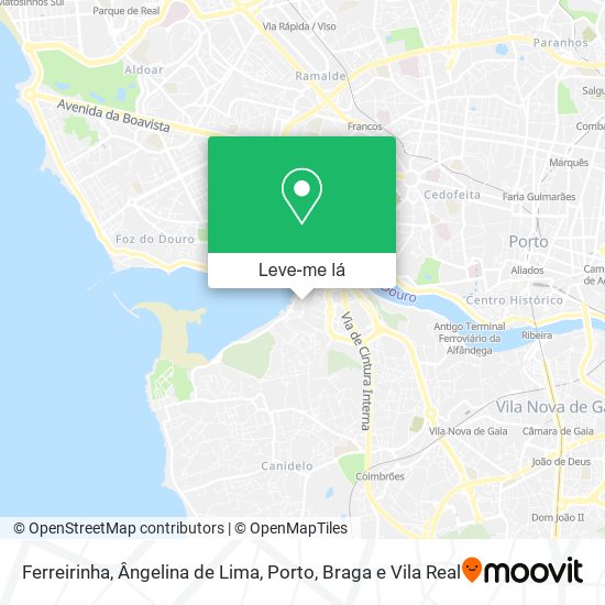 Ferreirinha, Ângelina de Lima mapa