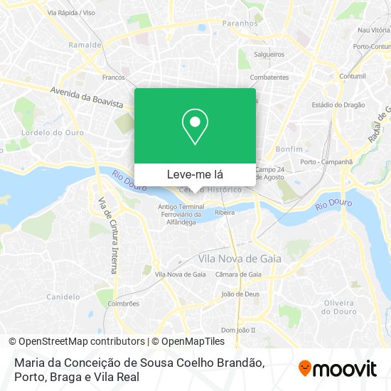 Maria da Conceição de Sousa Coelho Brandão mapa