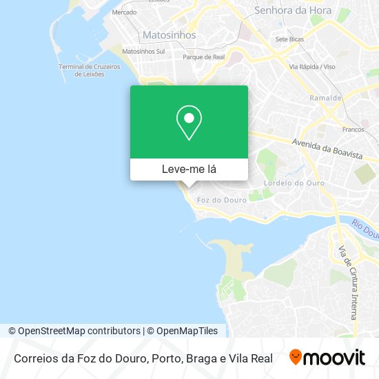 Correios da Foz do Douro mapa