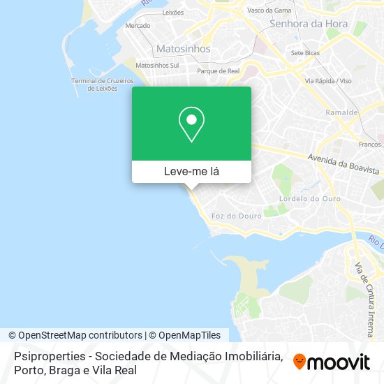 Psiproperties - Sociedade de Mediação Imobiliária mapa