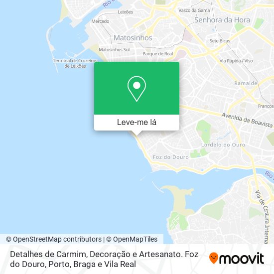 Detalhes de Carmim, Decoração e Artesanato. Foz do Douro mapa